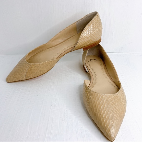 🛍SOLD 🛍 Marc Fisher snake skin nude flats - Picture 3 of 11